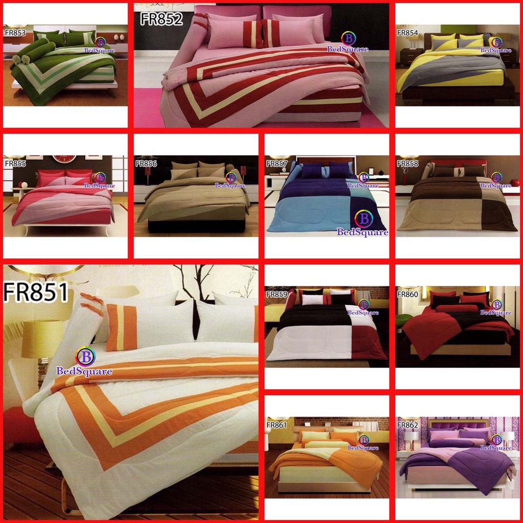 Fair Lady Refine ชุดเครื่องนอน 3.5/5/6 ฟุต (ครบชุด ผ้าปูที่นอน + ผ้านวม) สูงถึง14 นิ้ว มีหลายลายให้เ