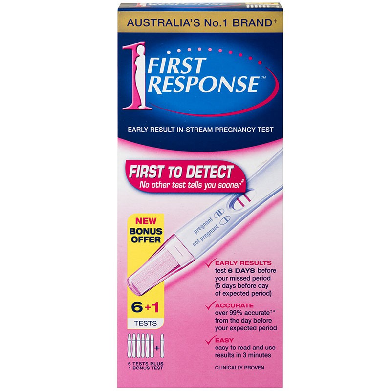 ?? First Response กล่อง 7 ชิ้น ชุดตรวจตั้งครรภ์ แบบรู้ผลไวที่สุดในโลก ??