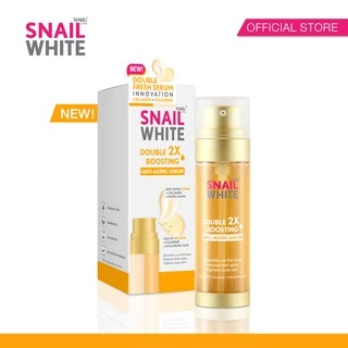 SNAILWHITE เซ็ตดับเบิ้ลบูสติ้งโกลด์ - ดับเบิ้ลบูสติ้ง แอนตี้เอจจิ้งเซรั่ม 80มล.+โกลด์ครีม 50มล. (10SW00425+10SW00216)