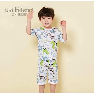 ชุดนอนเด็กชาย 1-4 ขวบ Unifriend ผ้าฝ้าย ออแกนิค100%