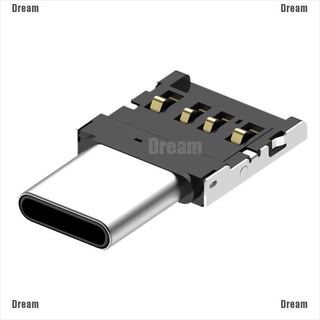 &lt;Dream&gt; อะแดปเตอร์แปลงสายเคเบิ้ล Usb-C 3.1 Type C Male to Usb Female Otg สําหรับ U