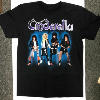 เสื้อยืดผ้าฝ้ายพิมพ์ลายแฟชั่น เสื้อยืด ผ้าฝ้าย 100% พิมพ์ลาย Super Cinderella Band Christmas สุดเท่