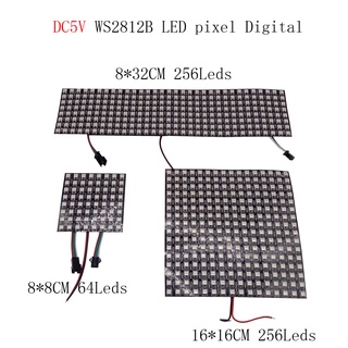 Xnbada Ws2812B หน้าจอ Led 8X8, 16X16,8X32 พิกเซลหน้าจอดิจิตอล Led แบบยืดหยุ่นสูง Dc5V