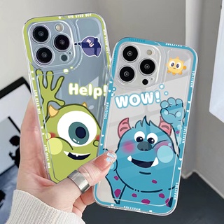 เคสโทรศัพท์มือถือ TPU แบบใส ขอบสี่เหลี่ยม กันกระแทก ลาย Monster Mike Sullivan สําหรับ Samsung Galaxy A33 A53 A73 5G A32 A52 A72 A31 A51 A71 A23