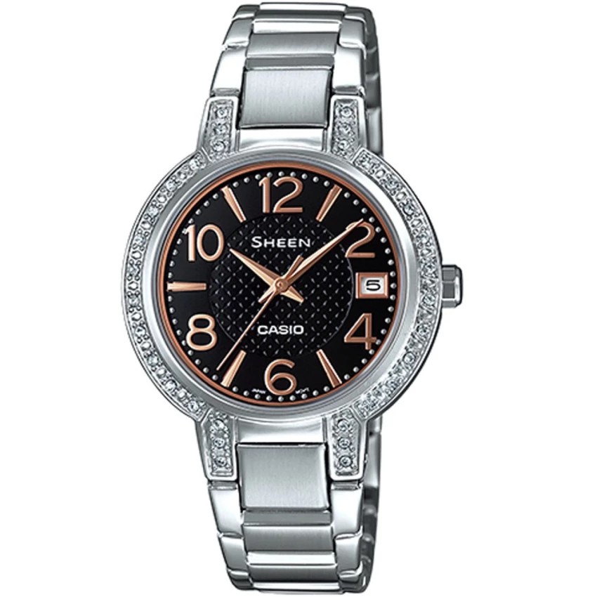 Casio นาฬิกาผู้หญิง สายสแตนเลส รุ่น SHE-4804D-1A