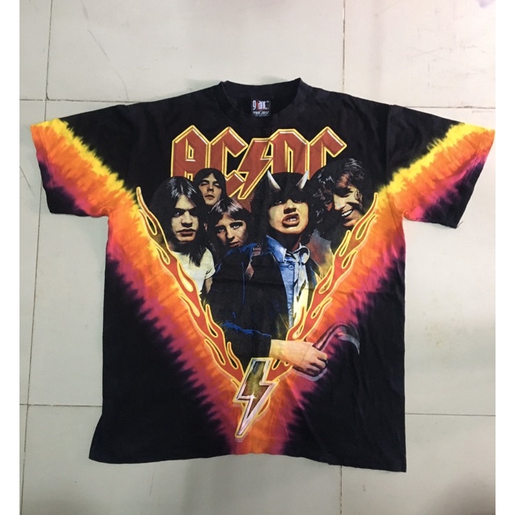 เสื้อวงovp AC/DC. ป้ายgiant ไซส์XL