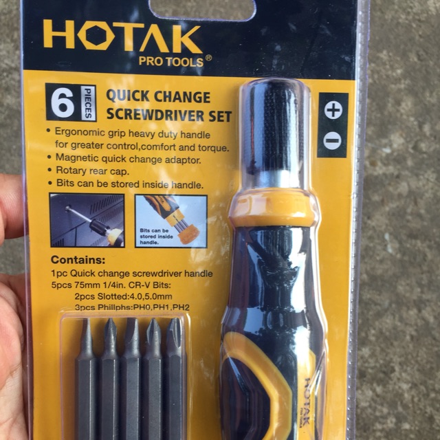 ไขควง พร้อม หัว 5 หัว Hotak