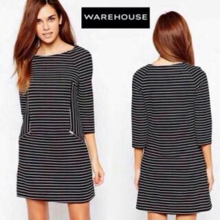 พร้อมส่ง

Warehouse Stripe Textured Dresses. 
ชุดเดรสลายทางขวาง ขาว-ดำ แขนสามส่วน คอกลม ทรงสวย