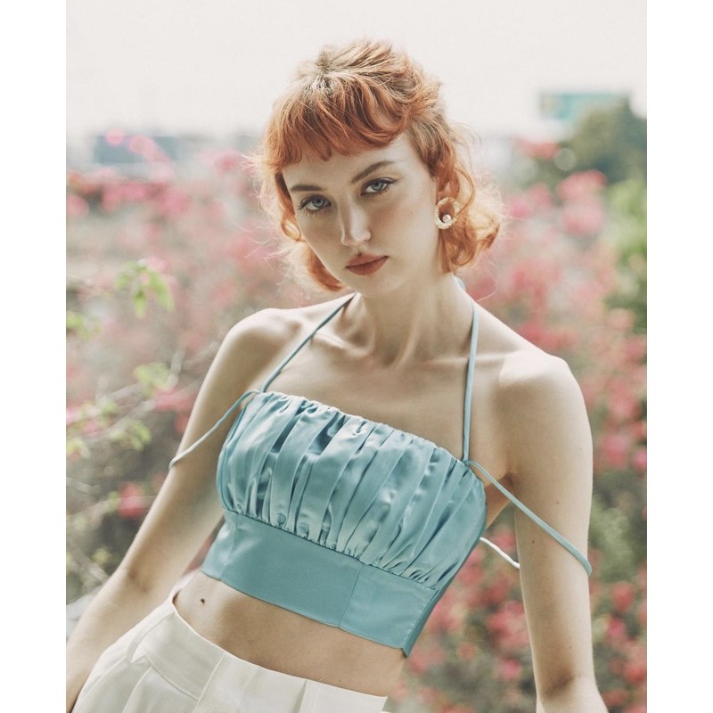 Rose Candy top crop ครอปสายเดี่ยว
