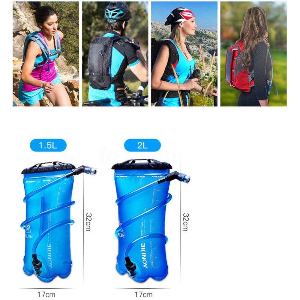 AONIJIE Water Bladder SD16/SD62 ถุงน้ำพกพา (สีฟ้า) ขนาด 1.5 L, 2L TPU รุ่น SD16/SD62 ของแท้ 100% ราคา ถูกที่สุด ดีลบีเคเค แกลเลอรีภาพที่ 5