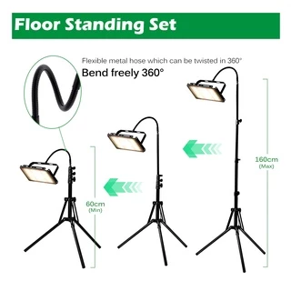 ไฟปลูกต้นไม้ Full Spectrum LED Grow Light 50W 100W ไฟปลูก ไฟส่องต้นไม้ สําหรับปลูกพืชเรือนกระจก พร้อมขาตั้ง ปลั๊ก 1 เมตร