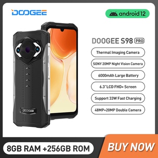 DOOGEE S98 Pro IP68/69 Android 12 Rugged Phone Thermal Imaging camera Phone Helio G96 8GB+256GB Cellphone 15W