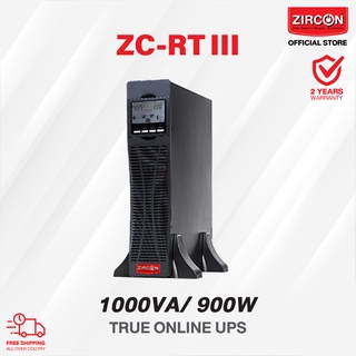 เครื่องสำรองไฟ ZIRCON UPS ชนิดTrue Online รุ่น ZC-RTIII 1000VA/900W ของแท้ ประกัน 2 ปี ส่งฟรีทั่วไทย