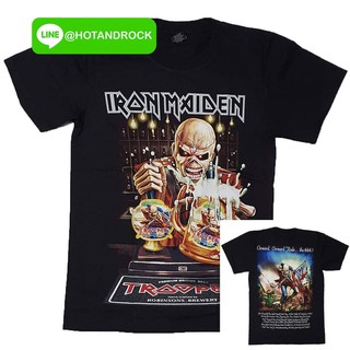 เสื้อยืดเนื้อ Cotton 💯 สัมผัสนุ่ม เบาสบาย IRONMAIDEN สีดำ