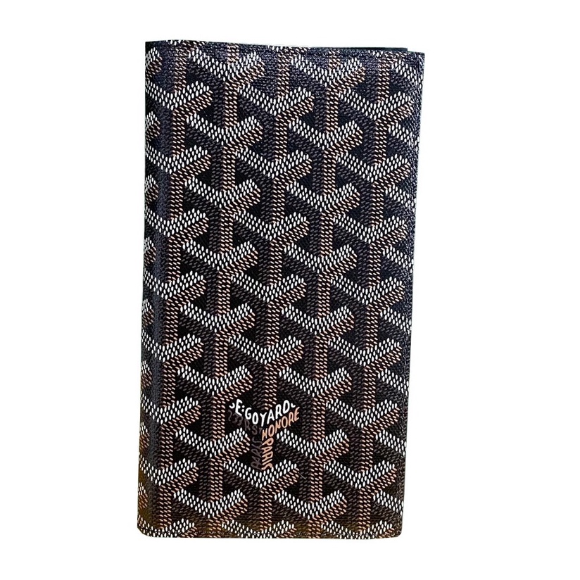 กระเป๋าสตางค์ผู้ชายแบบยาว สำหรับใส่การ์ดและบัตร สีน้ำตาล รุ่น Long Wallet with Phone Holder แบรนด์ G