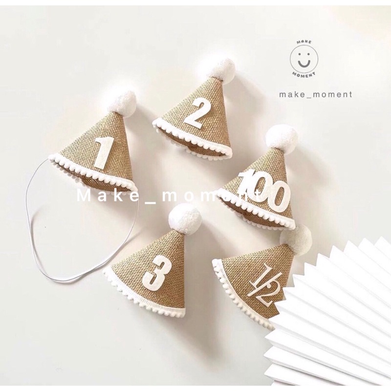 (ร้านไทย ส่งไว) หมวกวันเกิด ตัวเลข หมวก happy birthday งานดีที่สุด100%