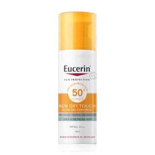 Eucerin Sun Dry Touch Acne Oil Control 20ml เล็ก คุมความมัน 8 ชั่วโมง ปกป้องทั้ง UVA/B ลดสาเหตุสิว ฝ้าแดดฝังลึก