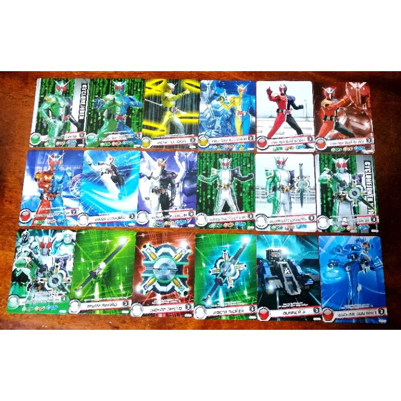 ขายแบบยกชุด!! การ์ดมดแดงมาสไรเดอร์ดับเบิล (Kamen Rider Double) ลิขสิทธิ์แท้ของ Bandai Ver.7 (Run No.