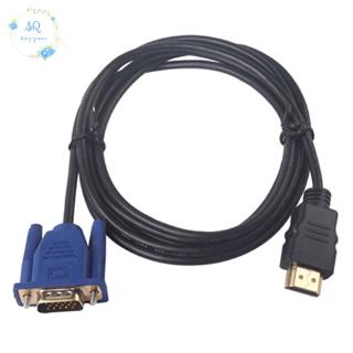 อะแดปเตอร์สายเคเบิ้ล 1 . 8 / 3 / 5 / 10 M 1080 P Hdmi To Vga 15 Pin Male สําหรับ Hdtv Hd Lcd