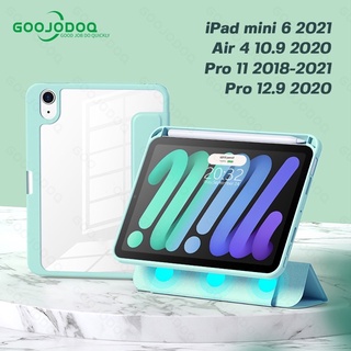 GOOJODOQ เคส สําหรับ Mini 6 Pro 11 Case 2021 10 นิ้ว 2 7th 8th 9th generation Air 2 1 9.7 Pro 12 9 Air 4 Air 5