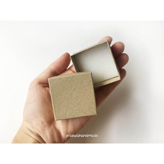 2x2" Brown paper box กล่องกระดาษสีน้ำตาลฝาครอบ