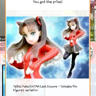 ฟิกเกอร์แท้ Taito: Fate/Extra Last Encore -Tohsaka Rin Figure 1variation