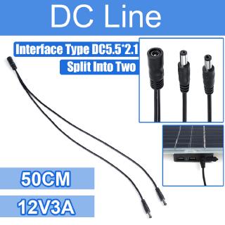 0 . 5 ม. 12 v 3a male dc line อะแดปเตอร์ปลั๊กเสียบซ็อกเก็ตเชื่อมต่อสําหรับแผงพลังงานแสงอาทิตย์