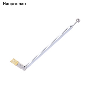 Hanproman&gt; เสาอากาศวิทยุ AM FM สเตนเลส ยืดหดได้ 5 ส่วน 37 ซม. 1 ชิ้น