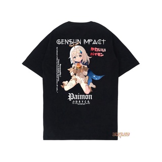 เสื้อยืดผ้าฝ้ายพิมพ์ลายขายดี เสื้อยืด ผ้าฝ้าย 30SPREMIUM พิมพ์ลาย Paimon GENSHIN IMPACT สําหรับผู้ชาย และผู้หญิง