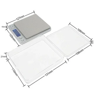 UNITBOMB เครื่องชั่งดิจิตอล Kitchen Scale Digital Scale รุ่น 2 กิโลกรัม สีเงิน