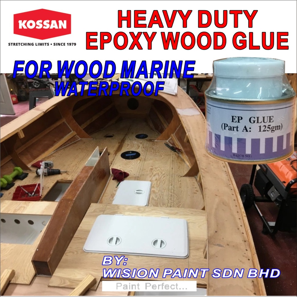 Kossan EP Glue ( 125GM ) กาวสําหรับติดบอนด์ไม้, ภาชนะบรรจุเซรามิก, พื้นผิวพลาสติกและพื้นผิวอื่น EPOX