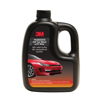 3M CAR WASH WITH WAX 1000ML. ผลิตภัณฑ์แชมพูล้างรถ สูตรผสมแวกซ์ ทั้งล้างและเคลือบเงาในขั้นตอนเดียว