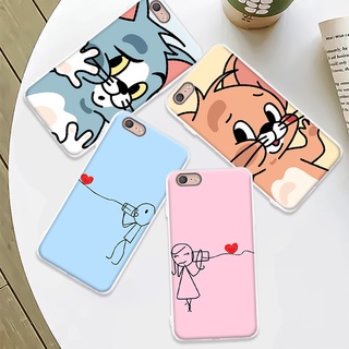 เคสโทรศัพท์ คู่รัก อ่อนนุ่ม เคส OPPO A71 2018