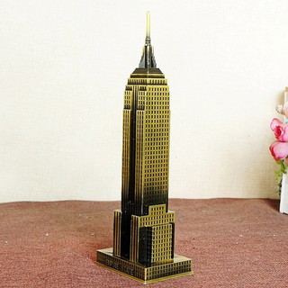 โมเดลโลหะตึก Empire State สำหรับตกแต่งบ้าน