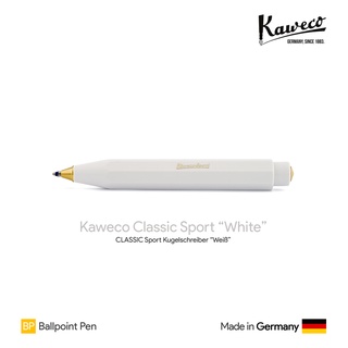 Kaweco Classic Sport "White" Ballpoint Pen - ปากกาลูกลื่นคาเวโก้คลาสสิกสปอร์ต สีขาว