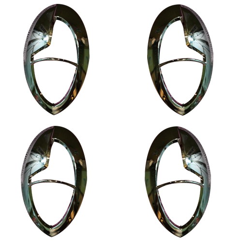 ครอบไฟเลี้ยว 4 ชิ้น FINO 1 เส้น ชุบโครเมี่ยม