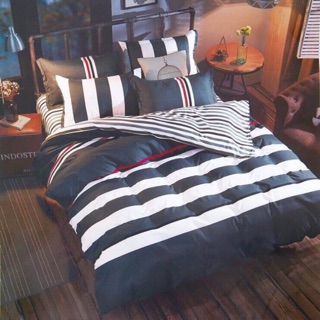 topshop_bed ชุดผ้านวม1 ชุด ครบ6ชิ้น ผ้าปู/ผ้านวม/ปลอกหมอน2/ปลอกหมอนข้าง2 ลาย #136