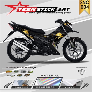 Striping SONIC 150R - แถบโฮโลแกรม โครเมี่ยม วินิล UV โปร่งใส HONDA SONIC 150R Redbull ใหม่ล่าสุด 004r