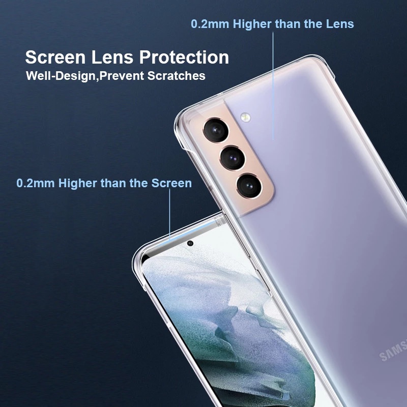 SAMSUNG Ultra Thin Frameless Clear PC Hardเคสโทรศัพท์สําหรับSamsung Galaxy S25 S24 S23 Ultra S22 S21 S20 FE S10 S9 Plusหมายเหตุ20 Ultra 10 Plus Slim Cover T01 ราคา ถูกที่สุด ดีลบีเคเค แกลเลอรีภาพที่ 7