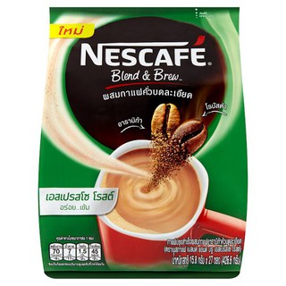 🚚💨พร้อมส่ง!! เนสกาแฟ เบลนด์ แอนด์ บรู เอสเปรสโซ โรสต์ กาแฟปรุงสำเร็จ 15.8กรัม x 27 ซอง Nescafe Blend &amp; Bru Espresso Roas