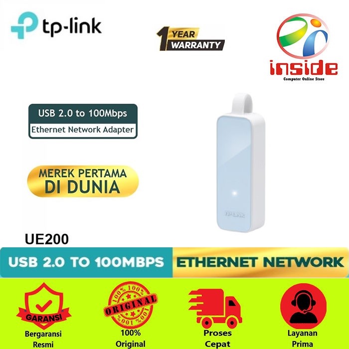 Tp-Link UE200 USB LAN 2.0 ถึง 10/100 Mbps