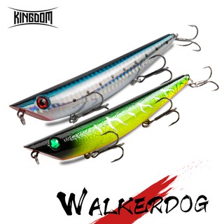 Kingdom เหยื่อตกปลา Walkerdog 10 สี Limited Set 95 มม . / 10 กรัม 120 มม . / 17 กรัม