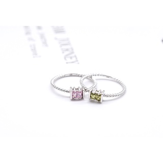 Artisan by NK - แหวนเงินแท้ แหวนมินิมอล แหวนเพชร CZ Cubic Zirconia