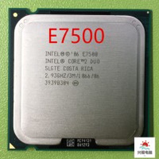 หน่วยประมวลผล Intel Core 2 Duo E4300 E4400 E4500 E4600 E7500 E7600 E8400 E8500 Core2 Duo Fsb 800 1066 1333 LGA 775 #7