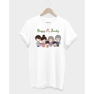 เสื้อยืดครอบครัว Happy Big Family T-shirt