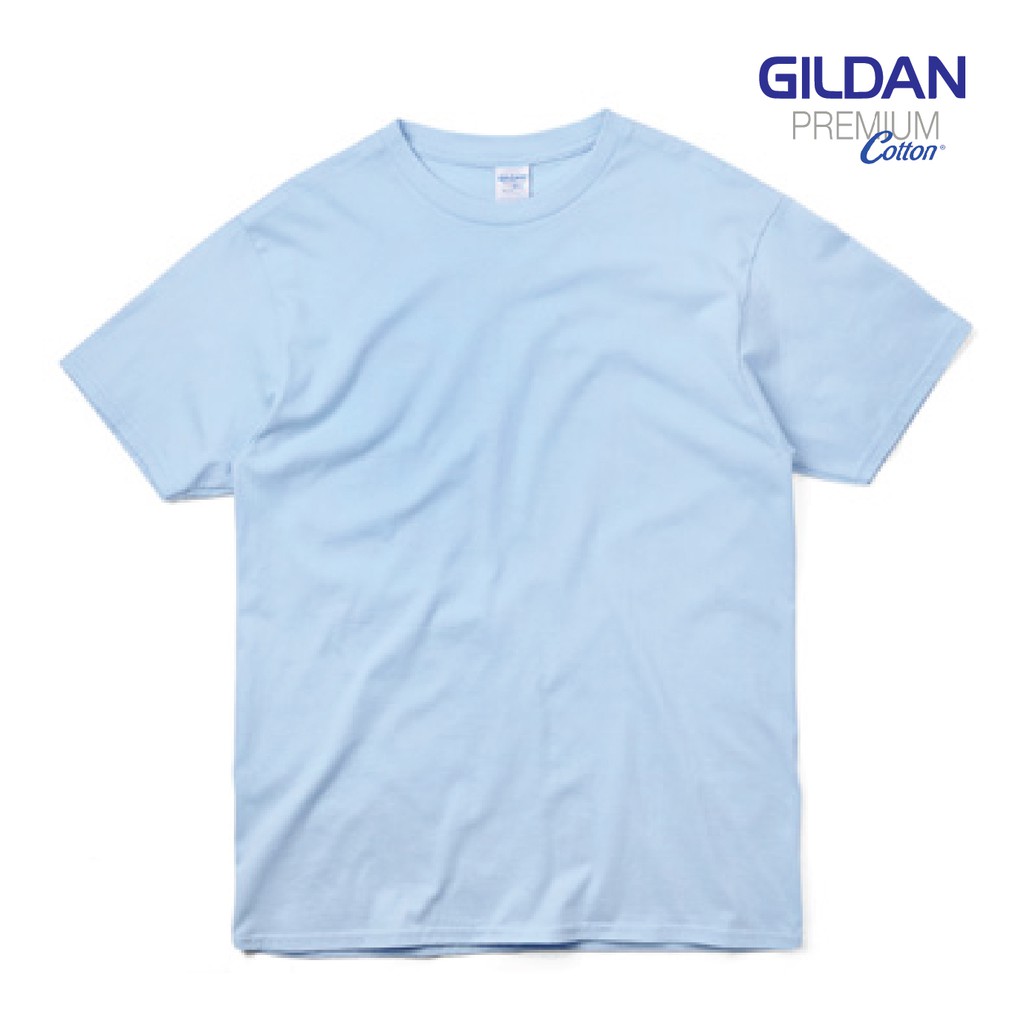 เสื้อยืดสีฟ้าอ่อน Premium Cotton