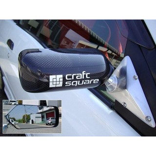 โกดังซิ่ง กระจกมองข้าง CRAFT SQUARE CARBON แท้-ขาชุป (กล่องขาว) เลนส์ฟ้าตัดแสง