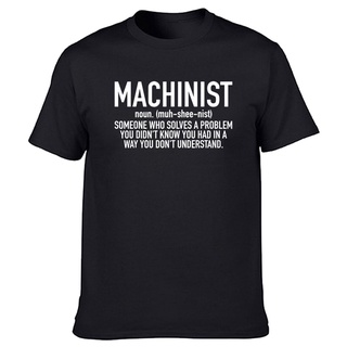 เสื้อยืดครอปเสื้อยืดผ้าฝ้าย 100% พิมพ์ลายกราฟฟิค Cnc Machinist Definition สําหรับผู้ปฏิบัติการวันเกิดS-5XL