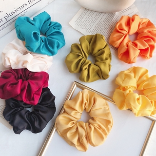 71、Korean silk flower hair rope flannel large intestine hair loop large coil rubber band headband hair ornament h1433