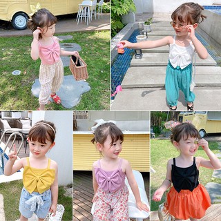 NANA💕พร้อมส่ง💕เสื้อเด็กผู้หญิง เสื้อกั๊กคันธนูเด็กผู้หญิง ผ้าฝ้าย สีพื้น แฟชั่น น่ารัก(HD-02)